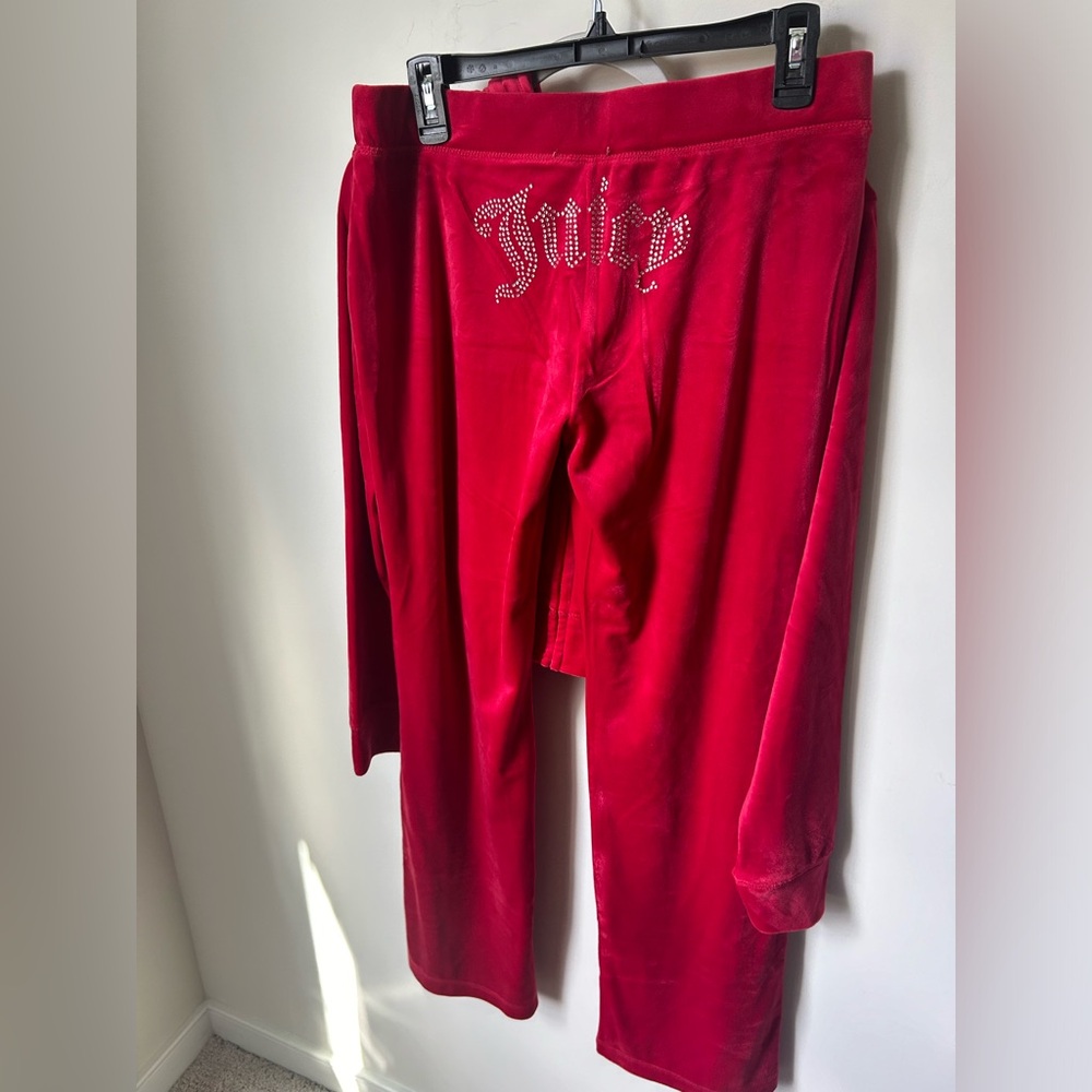 Juicy Couture Coco Red Y2K Style Velour Tracksuit - Picture 5 of 5
